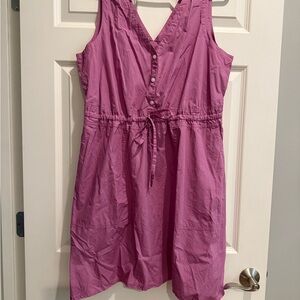 GAP Pink Button-Front Mini Dress